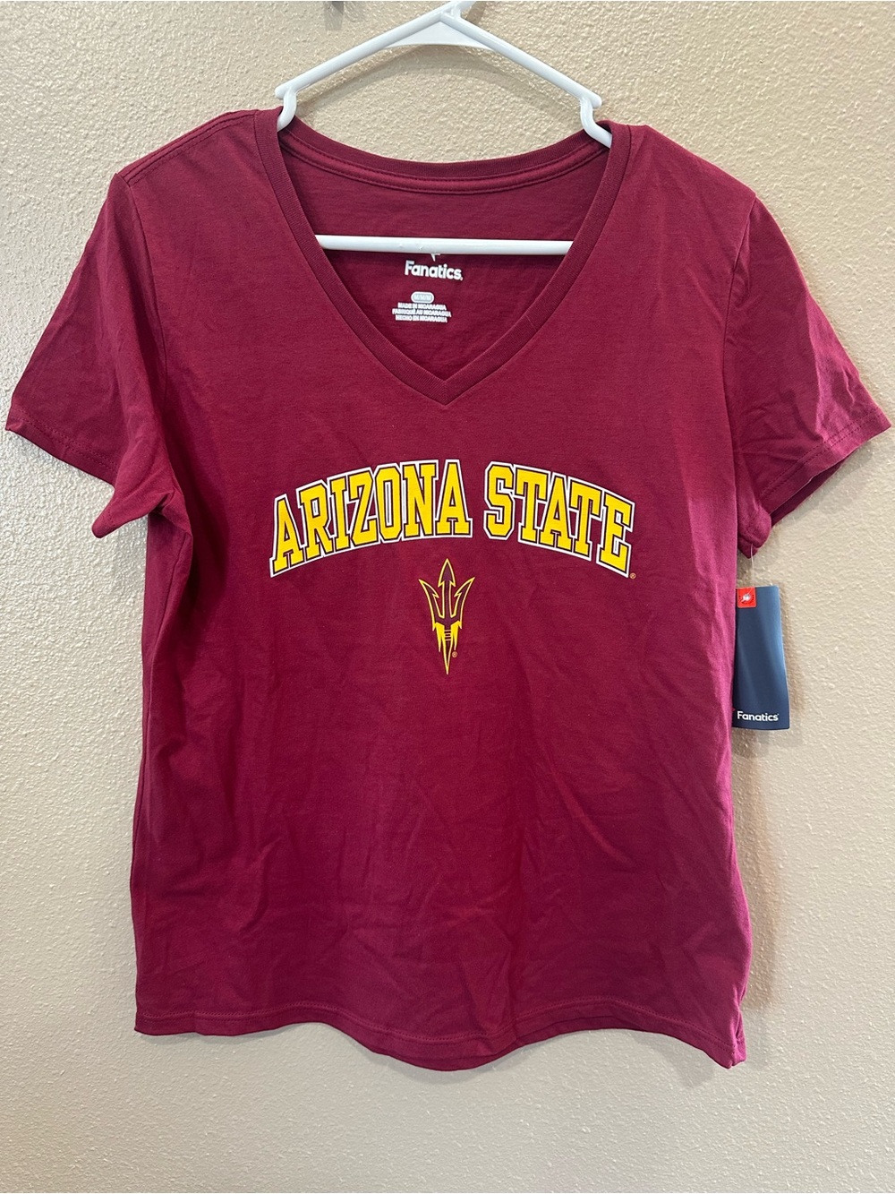 Fanatics Arizona State Sun Devils Maroon V-Neck Women's Tee
